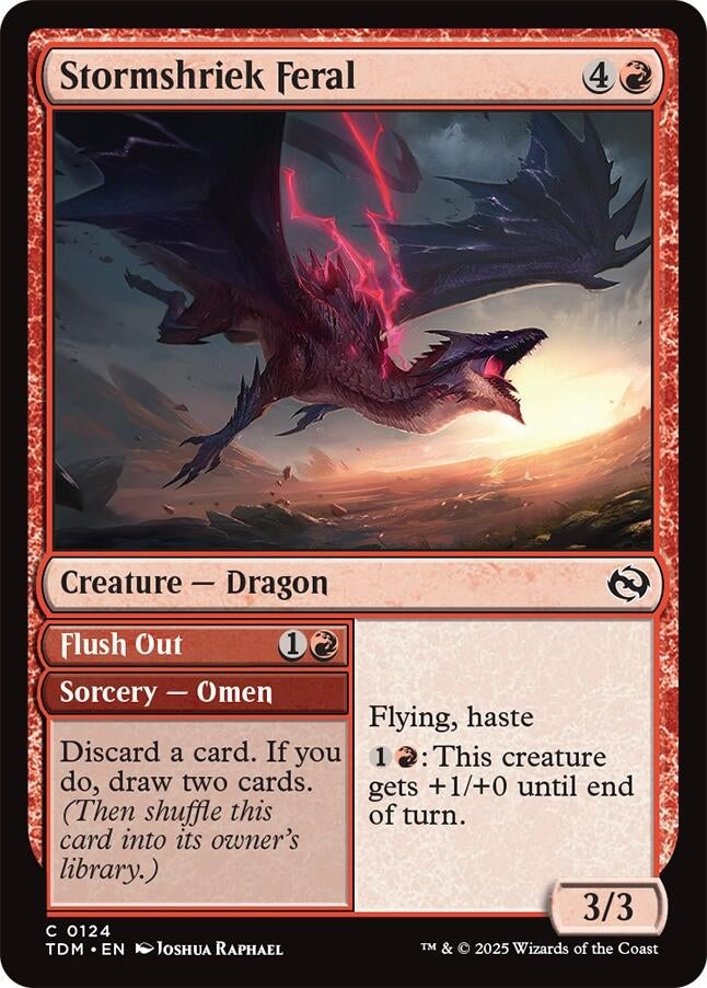 Image for Stormshriek Feral (124) [Tarkir: Dragonstorm] - Magic: The Gathering