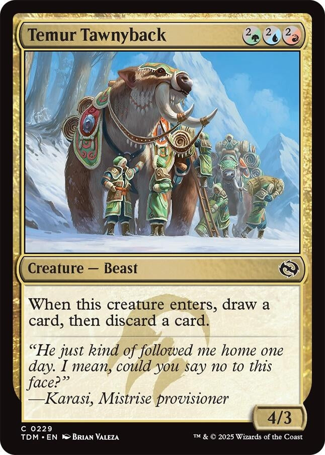 Image for Temur Tawnyback (229) [Tarkir: Dragonstorm] - Magic: The Gathering