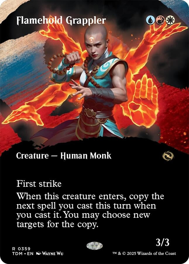 Image for Flamehold Grappler (Borderless) (359) [Tarkir: Dragonstorm] - Magic: The Gathering