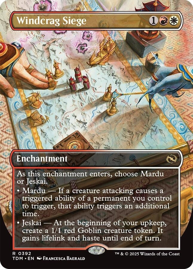 Image for Windcrag Siege (Borderless) (392) [Tarkir: Dragonstorm] - Magic: The Gathering