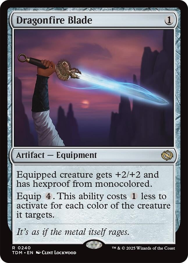 Image for Dragonfire Blade (240) [Tarkir: Dragonstorm] - Magic: The Gathering
