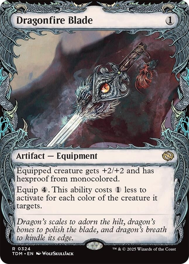 Image for Dragonfire Blade (Showcase) (324) [Tarkir: Dragonstorm] - Magic: The Gathering