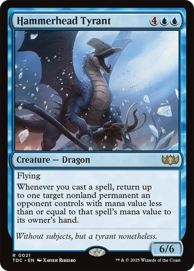 Image for Hammerhead Tyrant (21) [Tarkir: Dragonstorm] - Magic: The Gathering