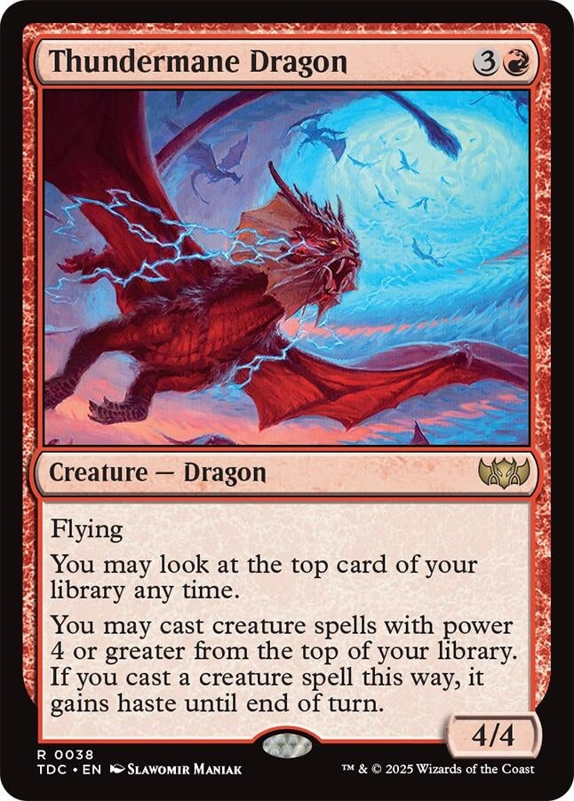 Image for Thundermane Dragon (38) [Tarkir: Dragonstorm] - Magic: The Gathering