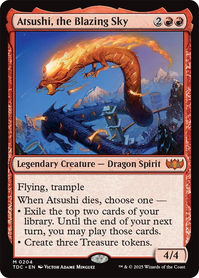 Image for Atsushi, the Blazing Sky (204) [Tarkir: Dragonstorm] - Magic: The Gathering