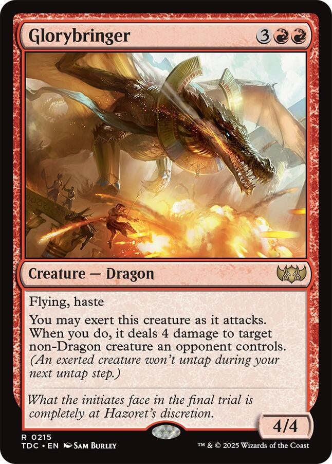 Image for Glorybringer (215) [Tarkir: Dragonstorm] - Magic: The Gathering