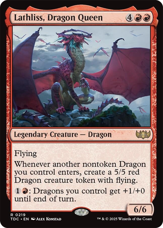 Image for Lathliss, Dragon Queen (219) [Tarkir: Dragonstorm] - Magic: The Gathering