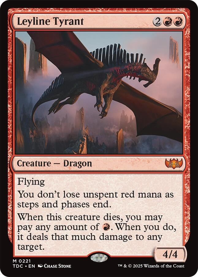 Image for Leyline Tyrant (221) [Tarkir: Dragonstorm] - Magic: The Gathering