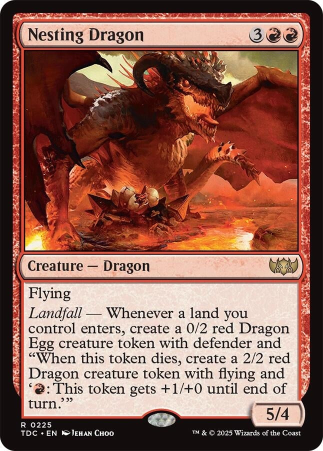 Image for Nesting Dragon (225) [Tarkir: Dragonstorm] - Magic: The Gathering