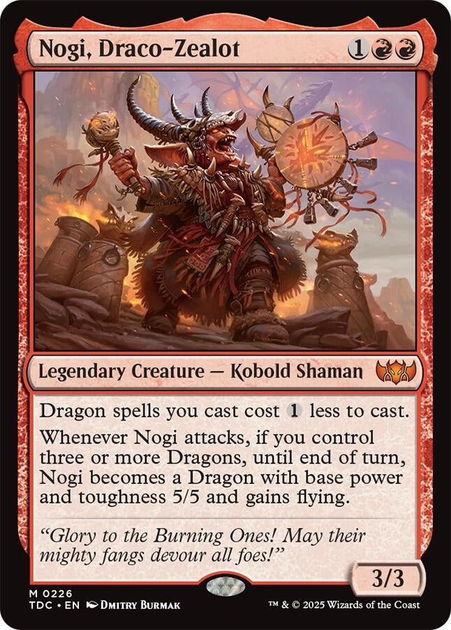 Image for Nogi, Draco-Zealot (226) [Tarkir: Dragonstorm] - Magic: The Gathering