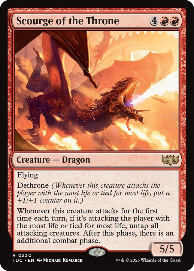 Image for Scourge of the Throne (230) [Tarkir: Dragonstorm] - Magic: The Gathering