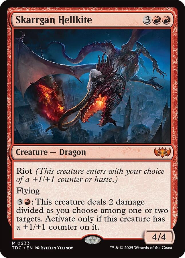 Image for Skarrgan Hellkite (233) [Tarkir: Dragonstorm] - Magic: The Gathering