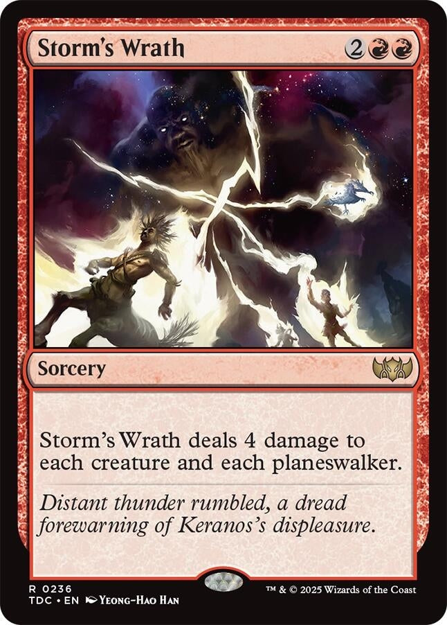 Image for Storm's Wrath (236) [Tarkir: Dragonstorm] - Magic: The Gathering