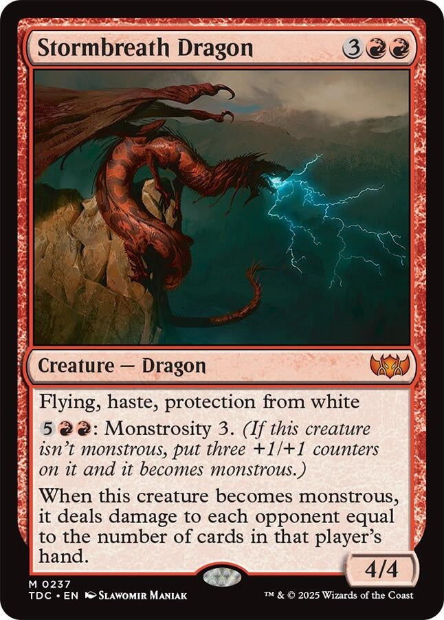 Image for Stormbreath Dragon (237) [Tarkir: Dragonstorm] - Magic: The Gathering
