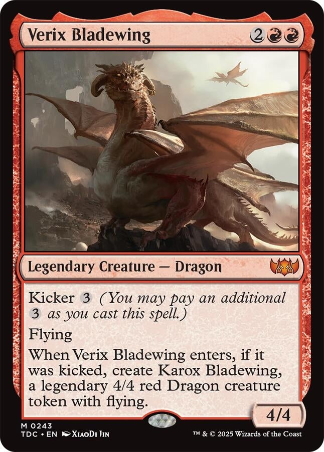 Image for Verix Bladewing (243) [Tarkir: Dragonstorm] - Magic: The Gathering