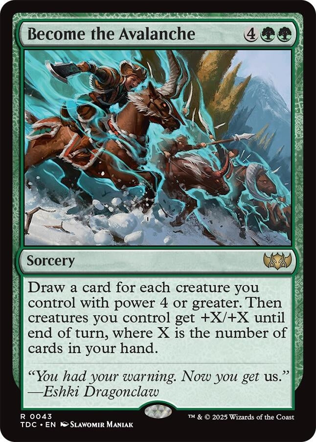 Image for Become the Avalanche (43) [Tarkir: Dragonstorm] - Magic: The Gathering