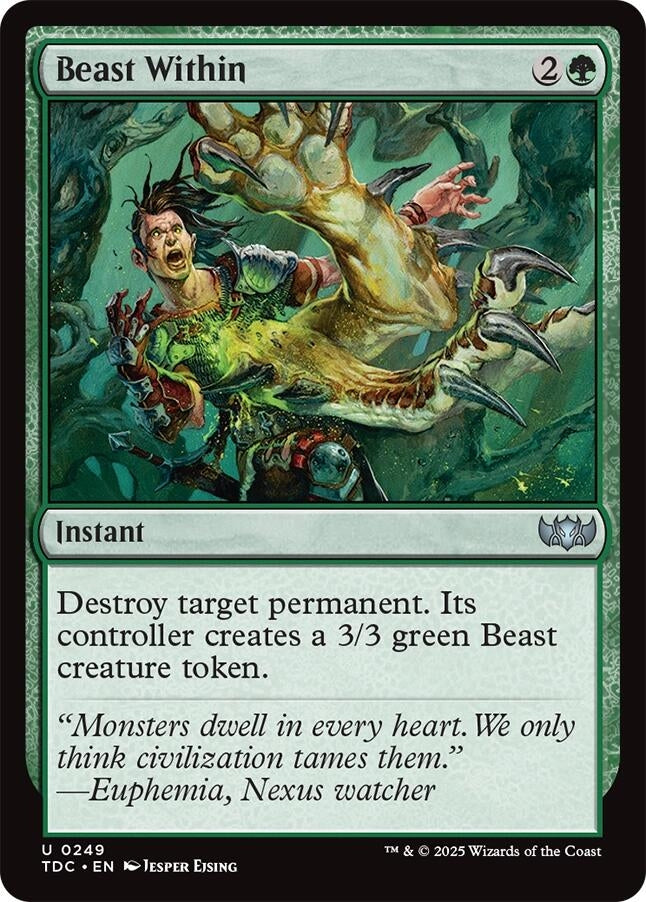 Image for Beast Within (249) [Tarkir: Dragonstorm] - Magic: The Gathering