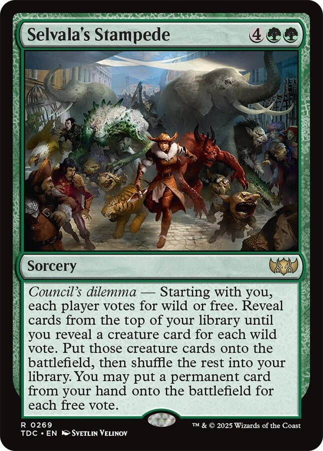 Image for Selvala's Stampede (269) [Tarkir: Dragonstorm] - Magic: The Gathering