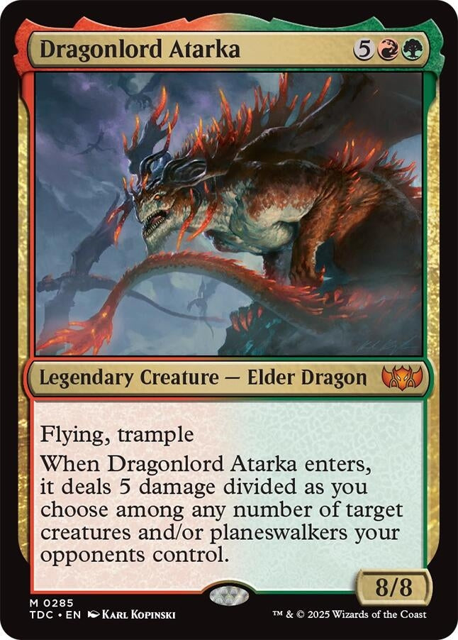 Image for Dragonlord Atarka (285) [Tarkir: Dragonstorm] - Magic: The Gathering