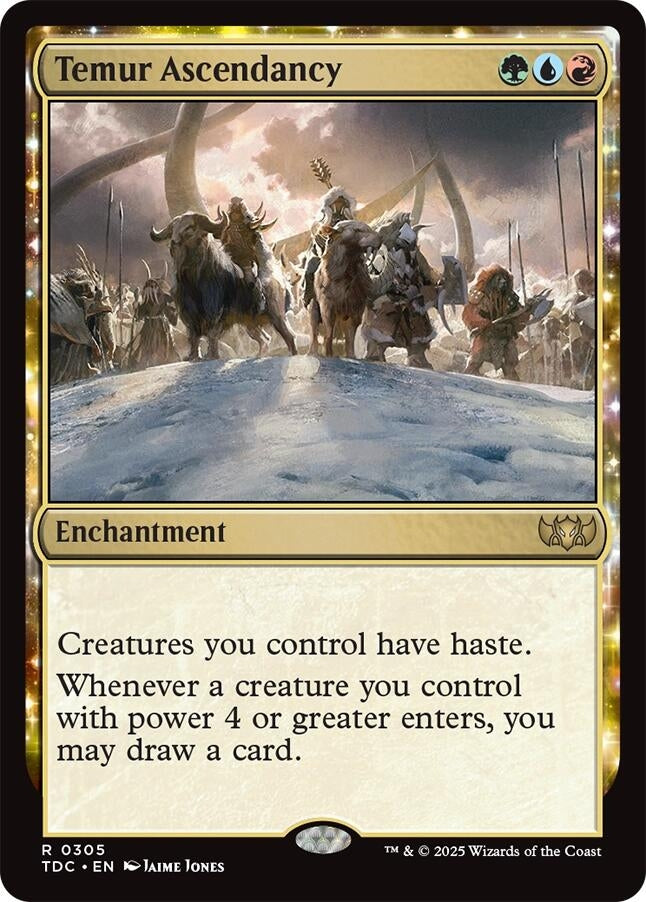 Image for Temur Ascendancy (305) [Tarkir: Dragonstorm] - Magic: The Gathering