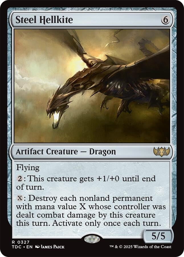 Image for Steel Hellkite (327) [Tarkir: Dragonstorm] - Magic: The Gathering