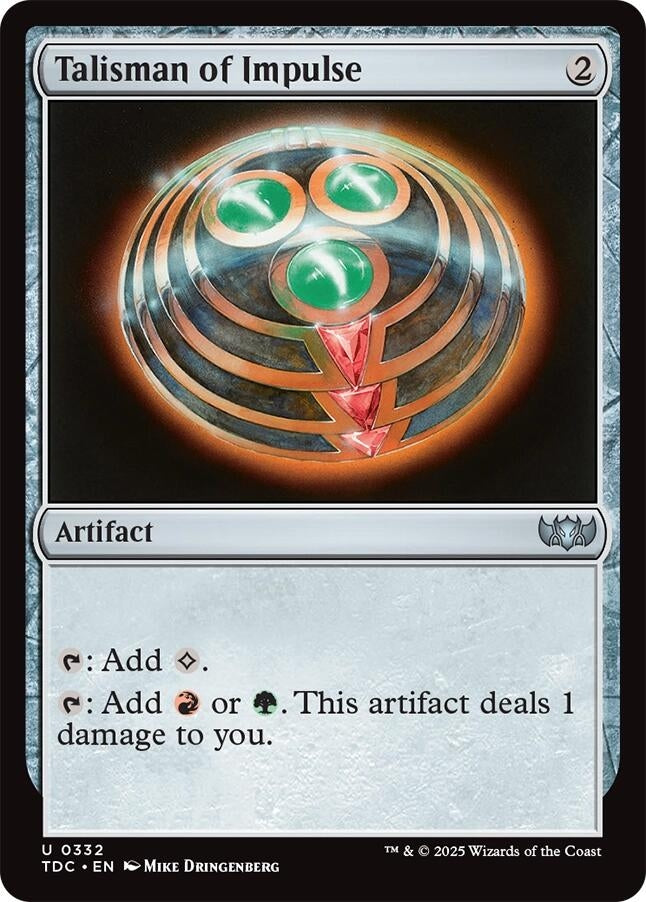 Image for Talisman of Impulse (332) [Tarkir: Dragonstorm] - Magic: The Gathering