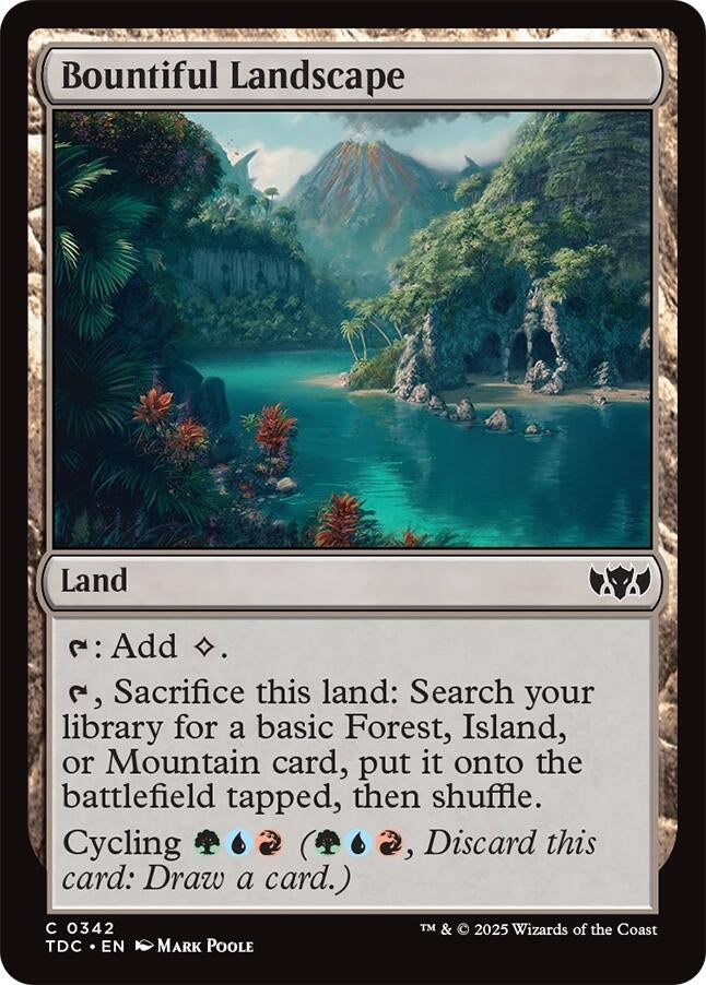 Image for Bountiful Landscape (342) [Tarkir: Dragonstorm] - Magic: The Gathering