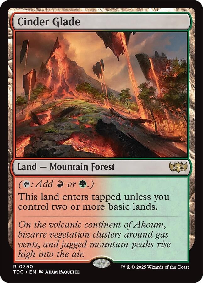 Image for Cinder Glade (350) [Tarkir: Dragonstorm] - Magic: The Gathering