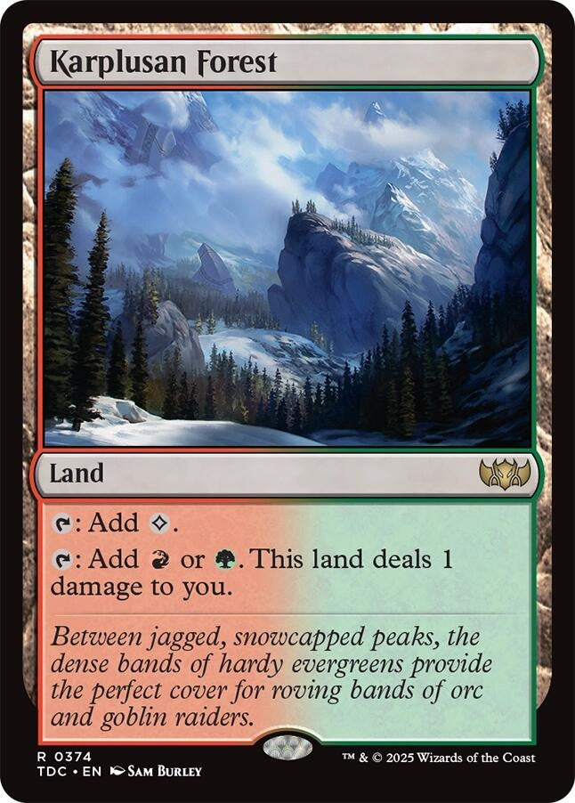 Image for Karplusan Forest (374) [Tarkir: Dragonstorm] - Magic: The Gathering