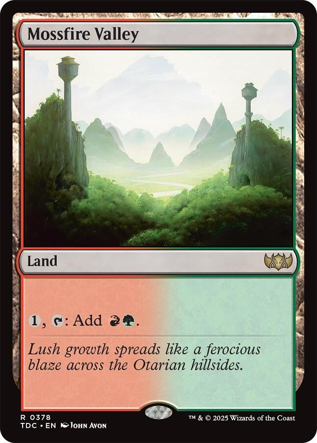 Image for Mossfire Valley (378) [Tarkir: Dragonstorm] - Magic: The Gathering