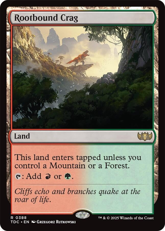 Image for Rootbound Crag (388) [Tarkir: Dragonstorm] - Magic: The Gathering