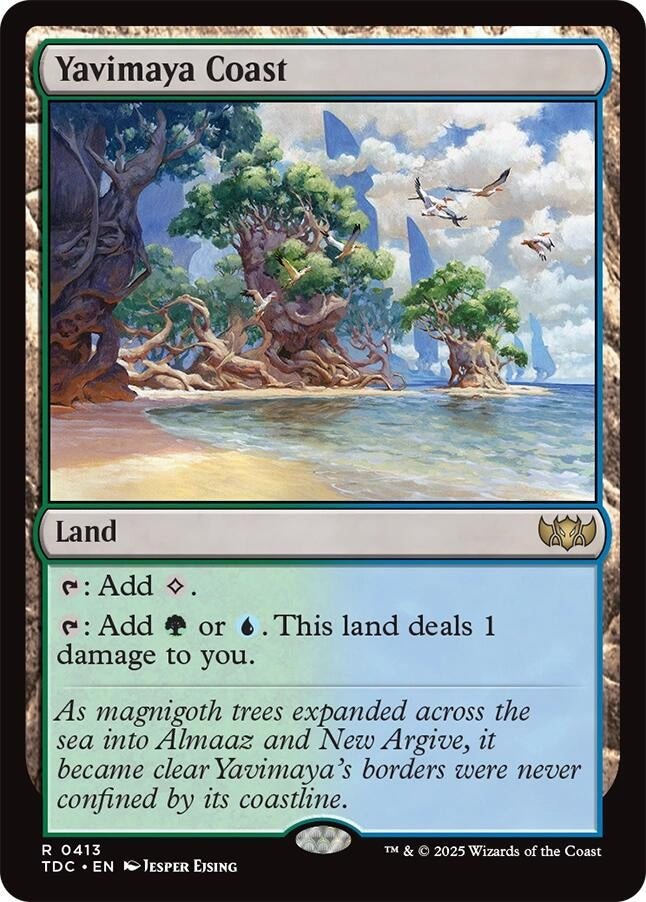 Image for Yavimaya Coast (413) [Tarkir: Dragonstorm] - Magic: The Gathering