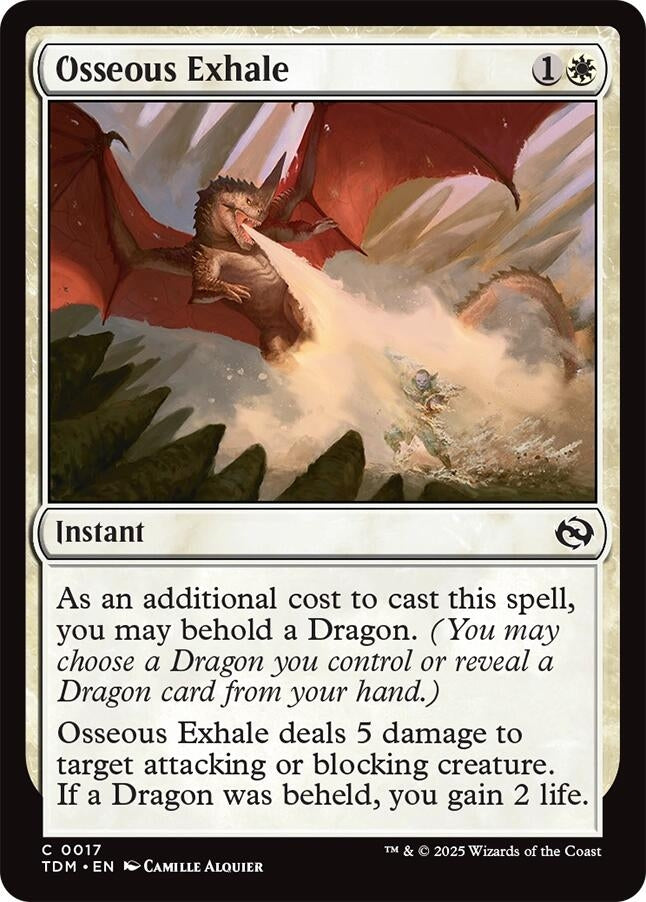 Image for Osseous Exhale (17) [Tarkir: Dragonstorm] - Magic: The Gathering