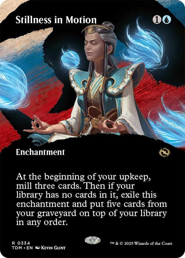 Image for Stillness in Motion (Borderless) (334) [Tarkir: Dragonstorm] - Magic: The Gathering