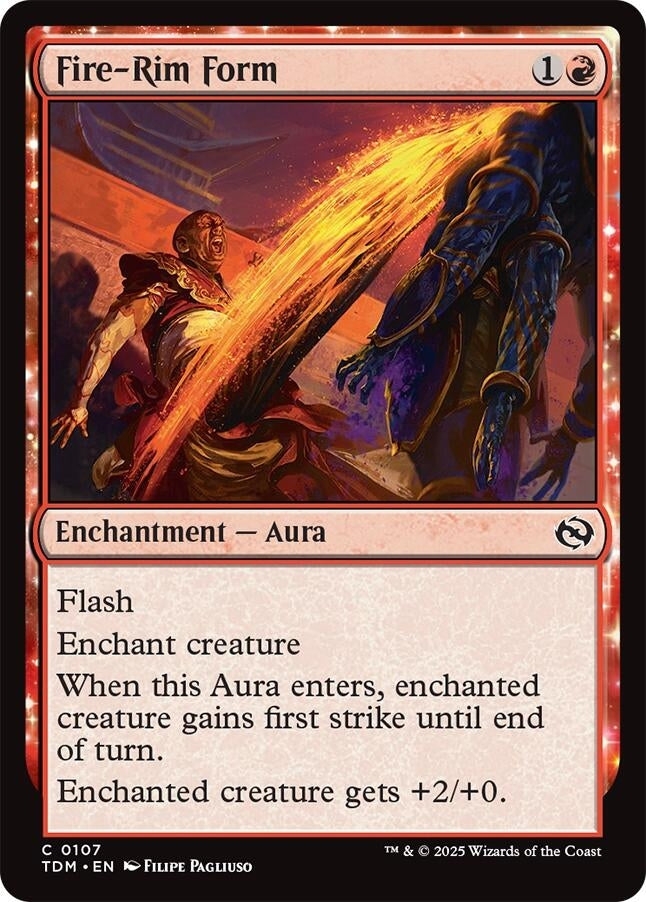 Image for Fire-Rim Form (107) [Tarkir: Dragonstorm] - Magic: The Gathering
