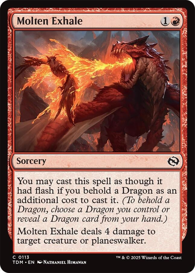 Image for Molten Exhale (113) [Tarkir: Dragonstorm] - Magic: The Gathering