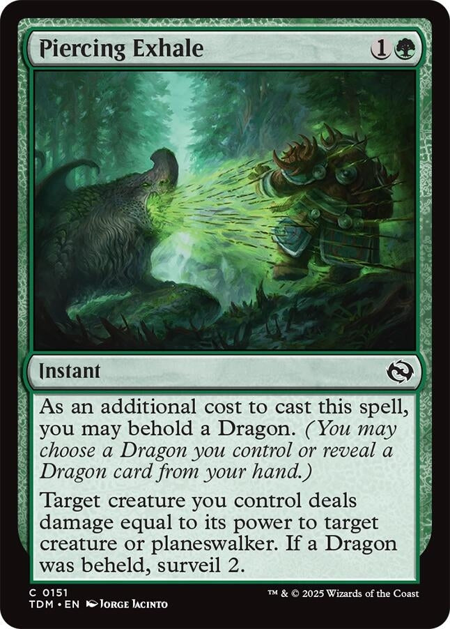 Image for Piercing Exhale (151) [Tarkir: Dragonstorm] - Magic: The Gathering