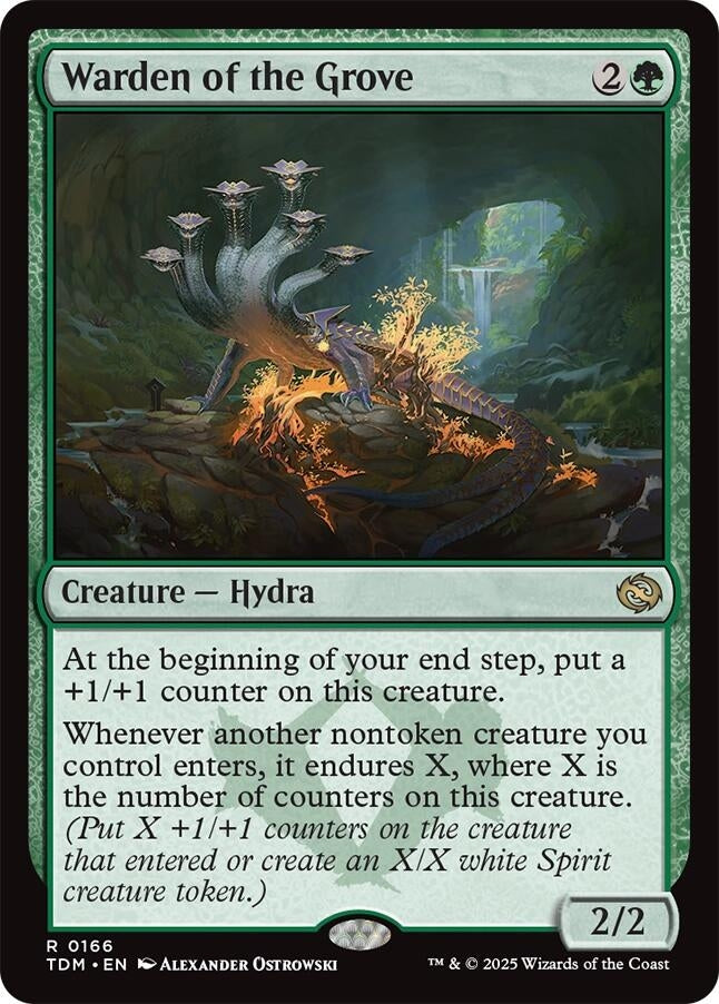Image for Warden of the Grove (166) [Tarkir: Dragonstorm] - Magic: The Gathering