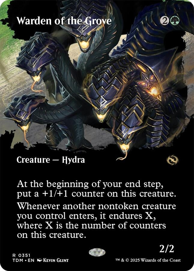 Image for Warden of the Grove (Borderless) (351) [Tarkir: Dragonstorm] - Magic: The Gathering