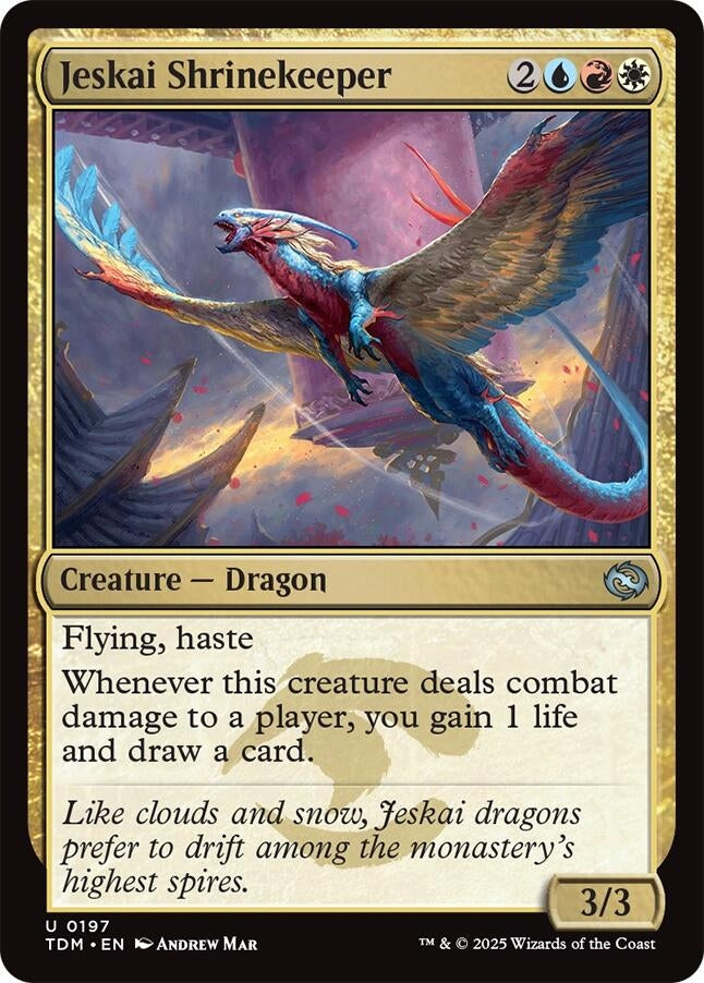 Image for Jeskai Shrinekeeper (197) [Tarkir: Dragonstorm] - Magic: The Gathering