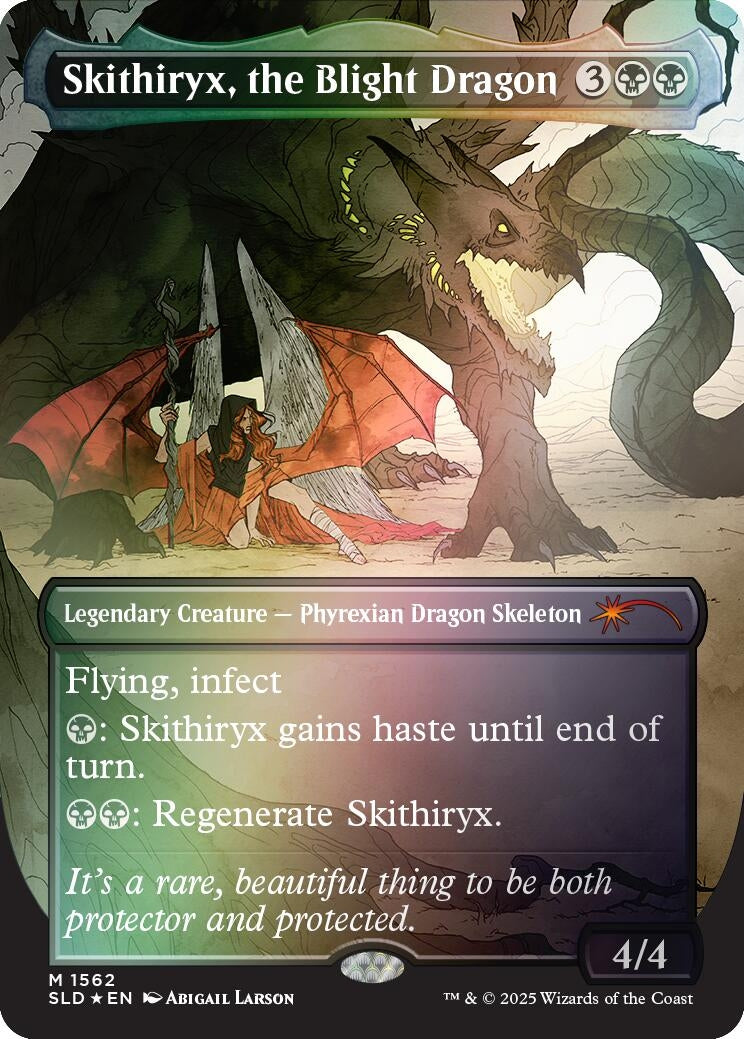 Image for Skithiryx, the Blight Dragon (Rainbow Foil) (1562) [Secret Lair Drop Series] - Magic: The Gathering