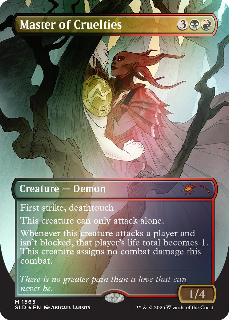 Image for Master of Cruelties (Rainbow Foil) (1565) [Secret Lair Drop Series] - Magic: The Gathering