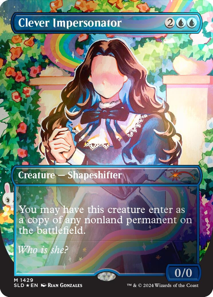 Image for Clever Impersonator (Rainbow Foil) (1429) [Secret Lair Drop Series] - Magic: The Gathering