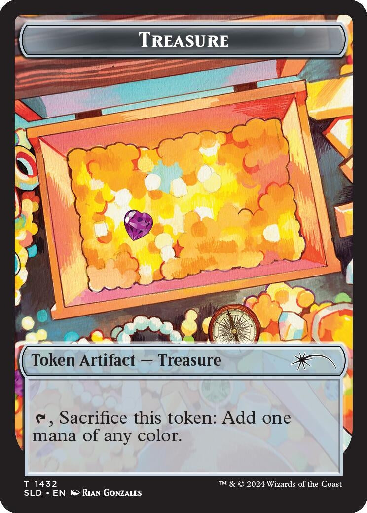 Image for Treasure Token (1432) (1432) [Secret Lair Drop Series] - Magic: The Gathering