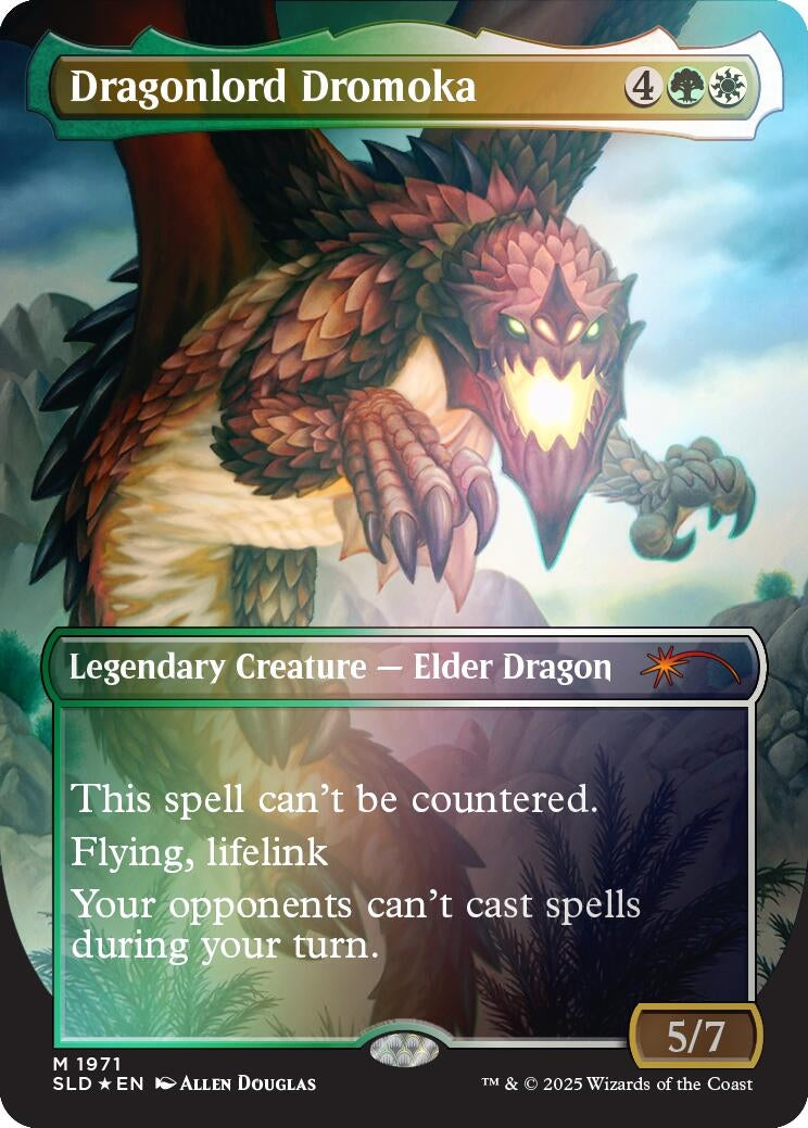 Image for Dragonlord Dromoka (Rainbow Foil) (1971) [Secret Lair Drop Series] - Magic: The Gathering