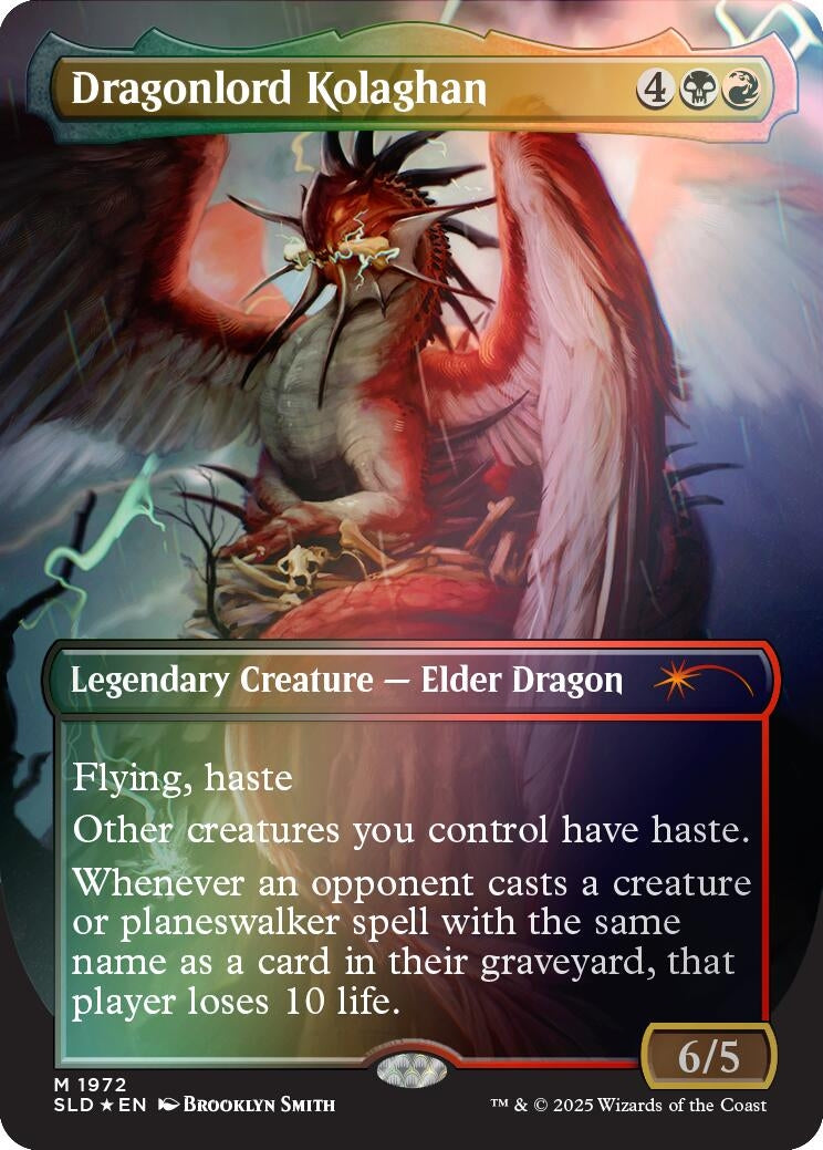 Image for Dragonlord Kolaghan (1972) (Rainbow Foil) (1972) [Secret Lair Drop Series] - Magic: The Gathering