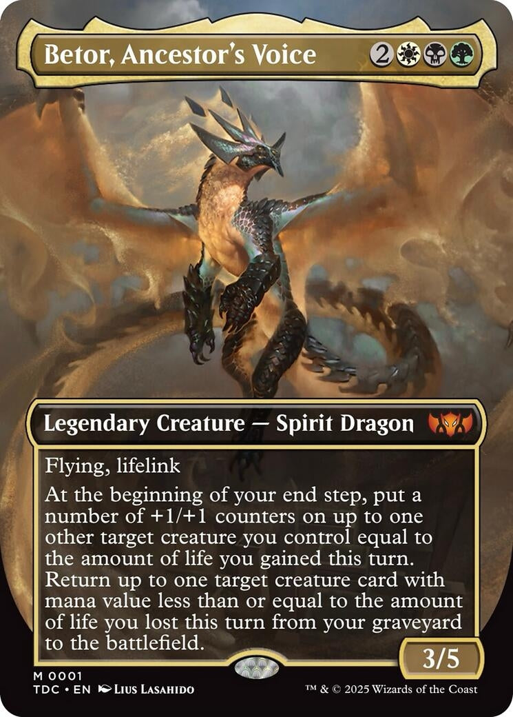 Image for Betor, Ancestor's Voice (Borderless) (1) [Tarkir: Dragonstorm] - Magic: The Gathering