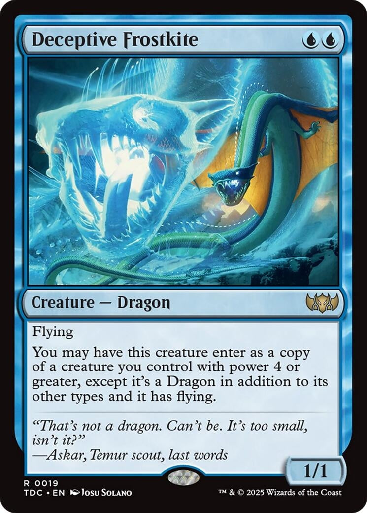 Image for Deceptive Frostkite (19) [Tarkir: Dragonstorm] - Magic: The Gathering