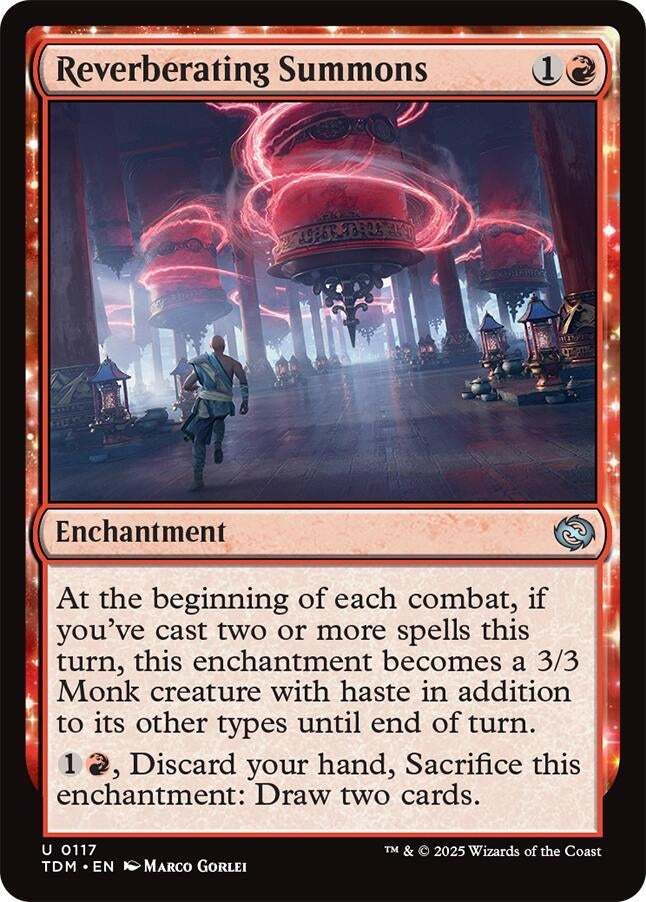 Image for Reverberating Summons (117) [Tarkir: Dragonstorm] - Magic: The Gathering