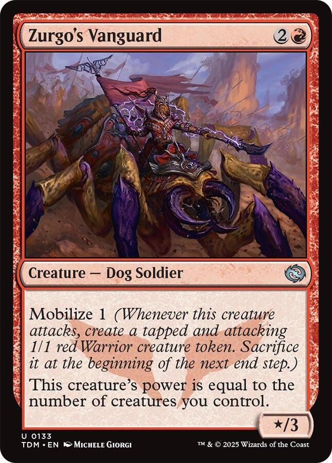 Image for Zurgo's Vanguard (133) [Tarkir: Dragonstorm] - Magic: The Gathering